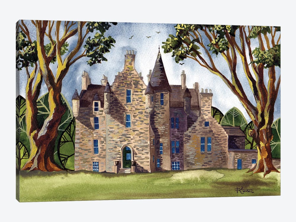 Kilberry Castle by Terri Kelleher 1-piece Canvas Artwork