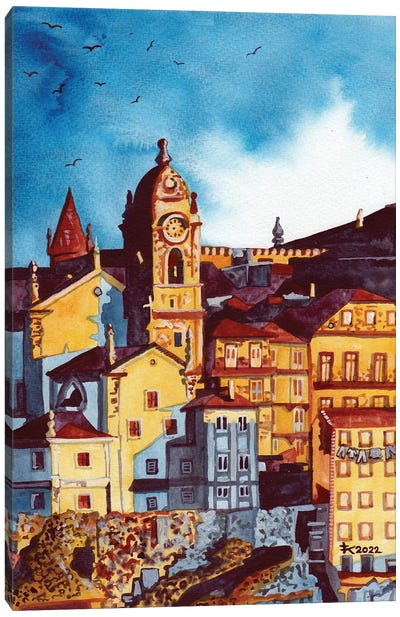 Porto Sunset Canvas Art Print - Terri Kelleher