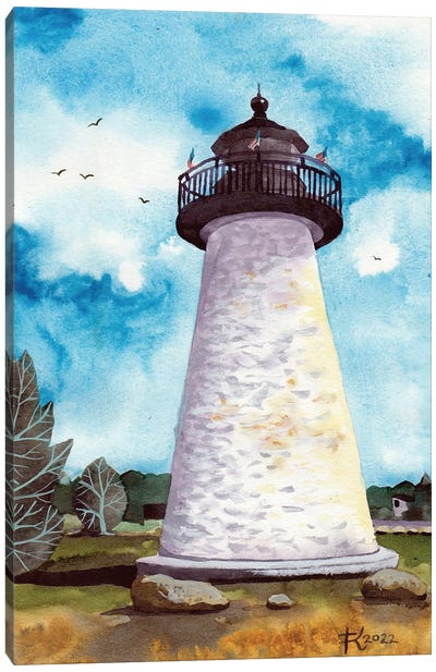 Ned's Point Lighthouse Canvas Art Print - Terri Kelleher