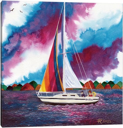 Gone Sailing Canvas Art Print - Terri Kelleher