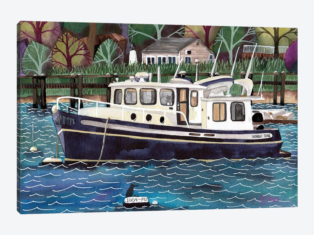 Nordic Tug, Onset Harbor by Terri Kelleher 1-piece Art Print
