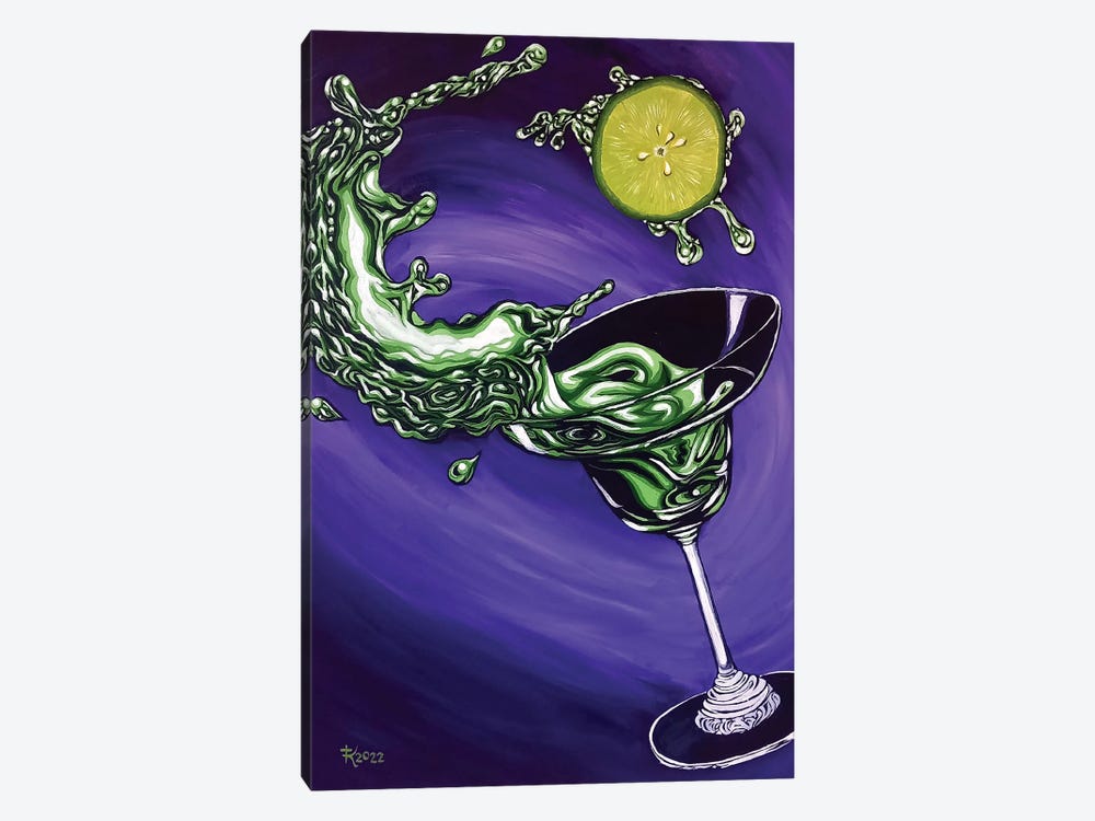 Splash Of Lime by Terri Kelleher 1-piece Canvas Art Print