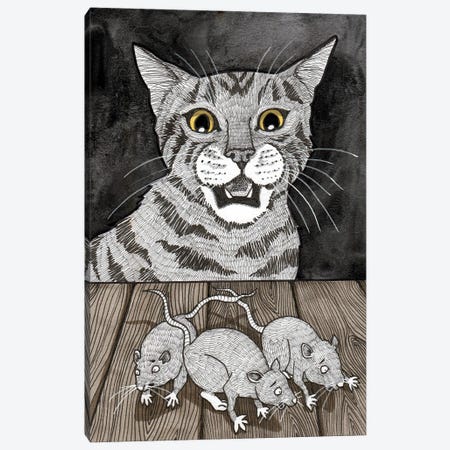 Game Of Cat And Mouse Canvas Print #TKH189} by Terri Kelleher Canvas Print