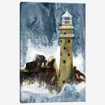 Fastnet Lighthouse Canvas Print #TKH200} by Terri Kelleher Canvas Art