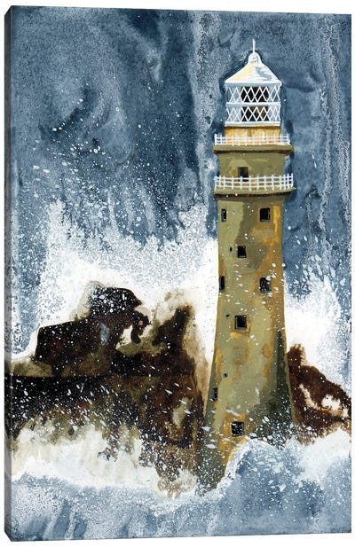 Fastnet Lighthouse Canvas Art Print - Terri Kelleher