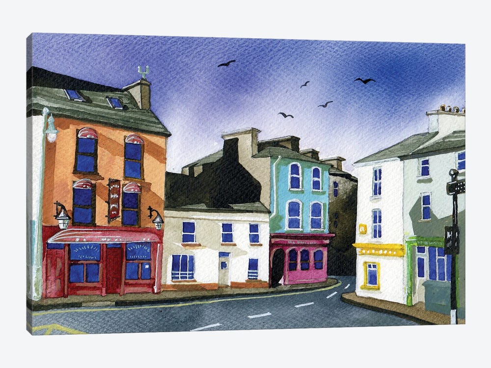 Ennistymon Street by Terri Kelleher 1-piece Canvas Wall Art