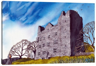 Leamaneh Castle, County Clare, Ireland Canvas Art Print - Terri Kelleher