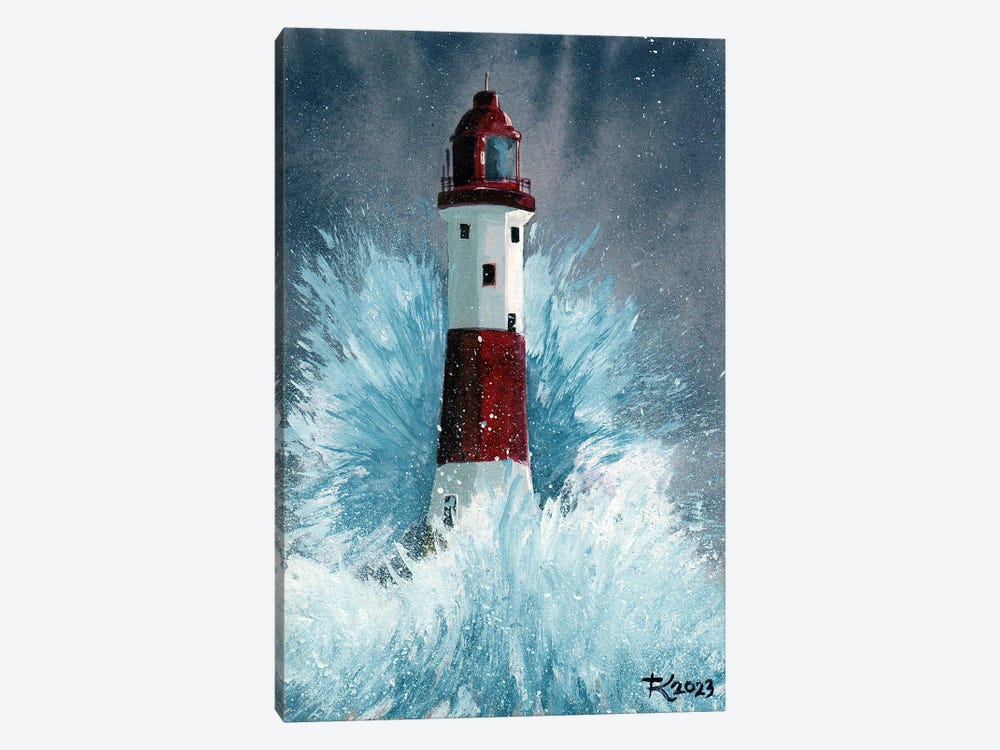 Beachy Head Lighthouse by Terri Kelleher 1-piece Canvas Artwork