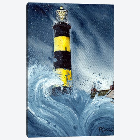 St. John's Point Lighthouse, Downpatrick Canvas Print #TKH221} by Terri Kelleher Canvas Artwork