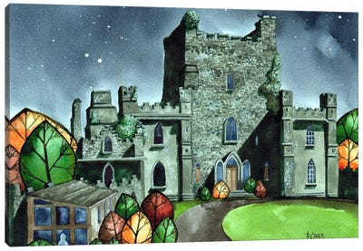 Second View Of Leap Castle Canvas Art Print - Terri Kelleher