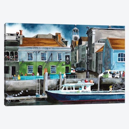 Weymouth Harbour, UK Canvas Print #TKH235} by Terri Kelleher Canvas Wall Art