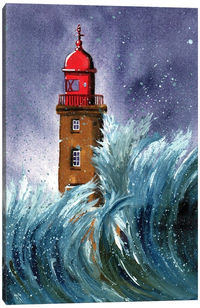 Bremerhaven Lighthouse, Germany Canvas Art Print - Terri Kelleher