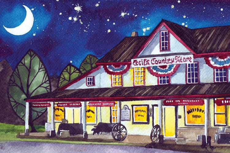 Cecil's Country Store by Terri Kelleher wall art