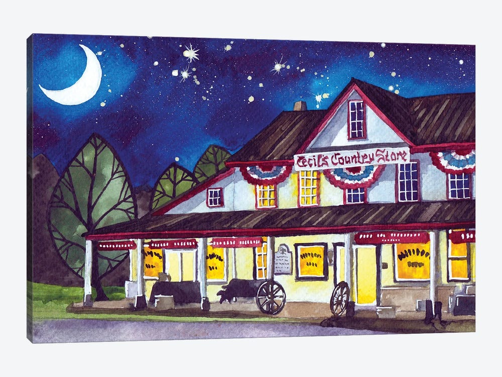 Cecil's Country Store by Terri Kelleher 1-piece Canvas Art Print