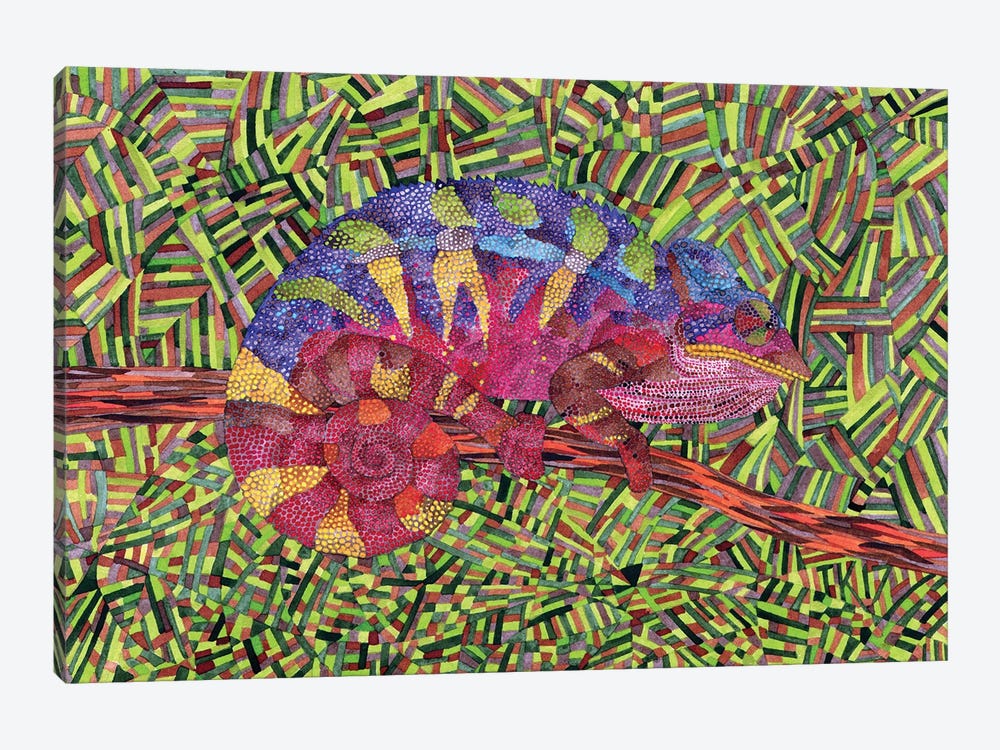 Chameleon Patchwork by Terri Kelleher 1-piece Canvas Wall Art