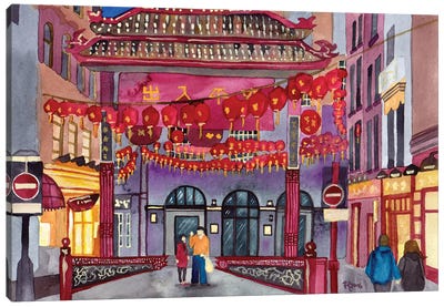 Chinatown Canvas Art Print - Terri Kelleher