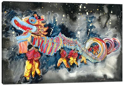 Chinese New Year Canvas Art Print - Dragon Art
