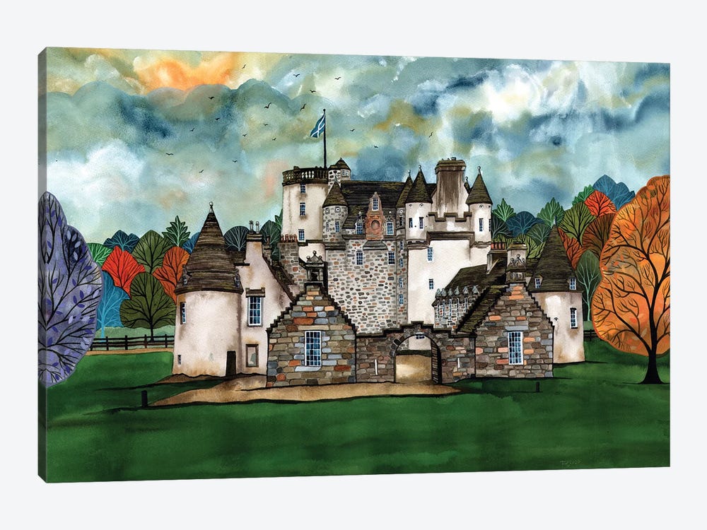 Castle Fraser, Scotland by Terri Kelleher 1-piece Canvas Art Print