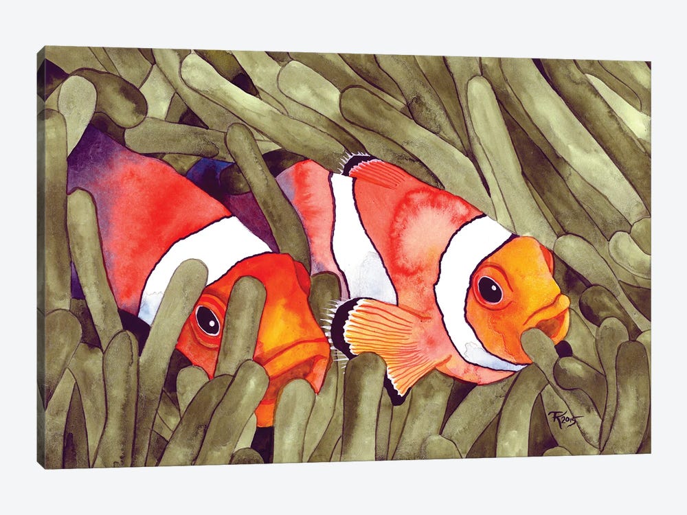 Clown Fish by Terri Kelleher 1-piece Canvas Artwork