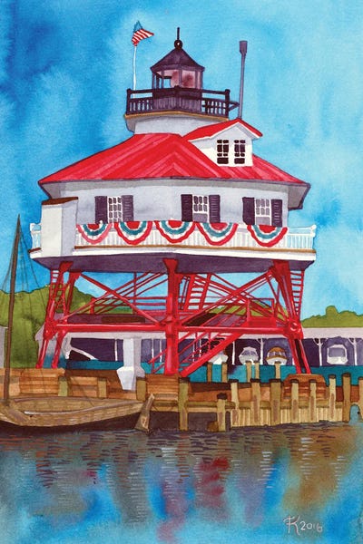 Terri Kelleher: Drum Point Lighthouse by Terri Kelleher