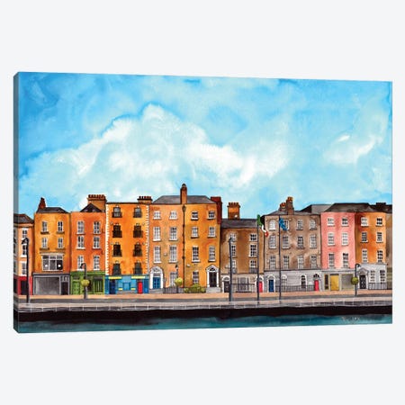 Dublin Canvas Print #TKH40} by Terri Kelleher Canvas Wall Art