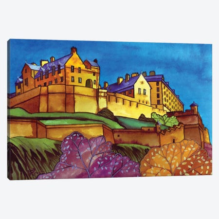 Edinburgh Castle Canvas Print #TKH43} by Terri Kelleher Canvas Art