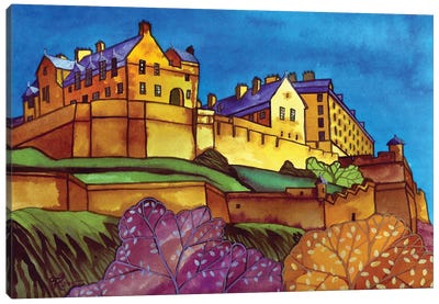 Edinburgh Castle Canvas Art Print - Terri Kelleher