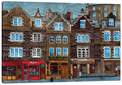 Curries Close, Edinburgh Canvas Art Print - Terri Kelleher