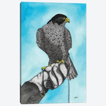 Falconry Canvas Print #TKH48} by Terri Kelleher Canvas Artwork