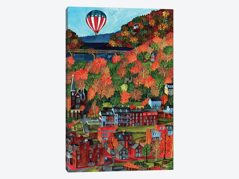 Harper's Ferry In Autumn by Terri Kelleher 1-piece Canvas Art Print