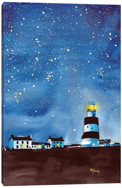 Hook Head Lighthouse Canvas Art Print - Lighthouse Art