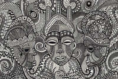 Black & White Drawings & Illustrations