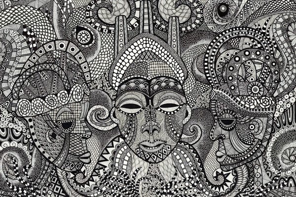 Black & White Drawings & Illustrations