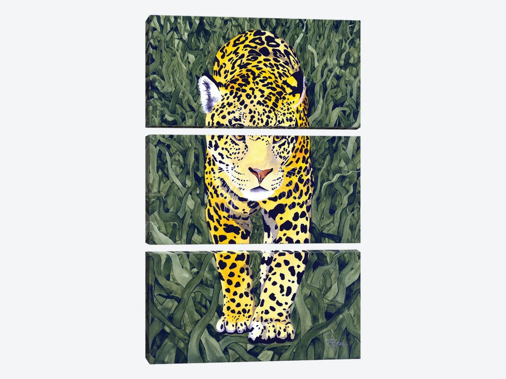 Jungle Cat VII by Terri Kelleher 3-piece Canvas Art