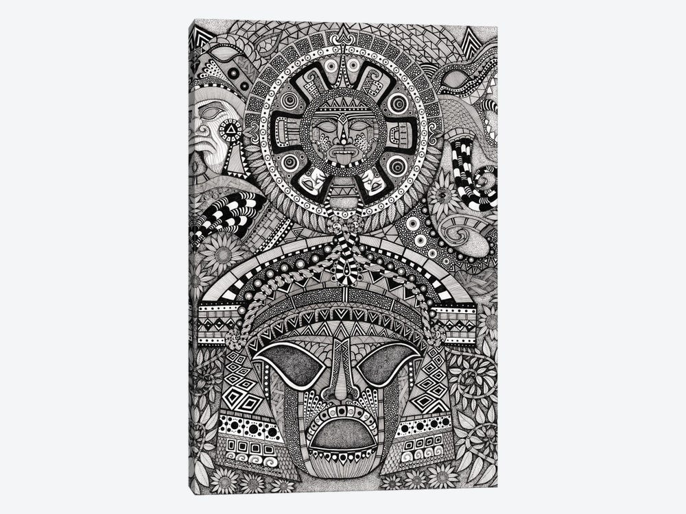 Ancient Faces - Mayan by Terri Kelleher 1-piece Canvas Print