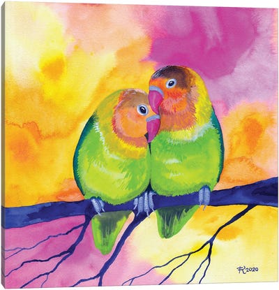 Love Birds II Canvas Art Print - Terri Kelleher