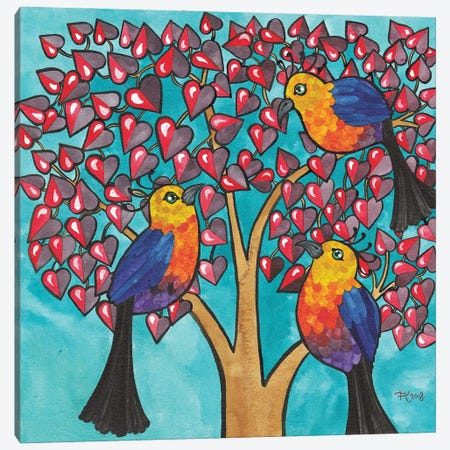 Love Tree Canvas Print #TKH86} by Terri Kelleher Canvas Art Print