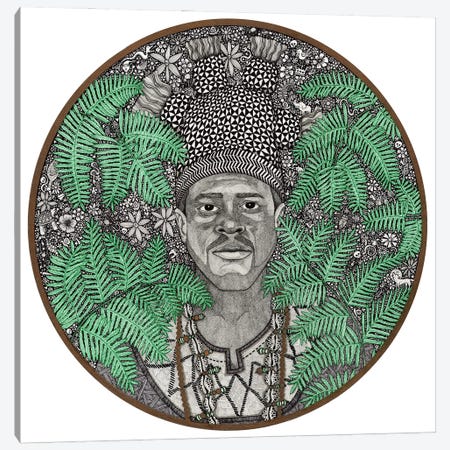 Portrait Of An Ancient African King - Mansa Musa Canvas Print #TKH90} by Terri Kelleher Art Print