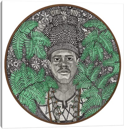 Portrait Of An Ancient African King - Mansa Musa Canvas Art Print - Terri Kelleher