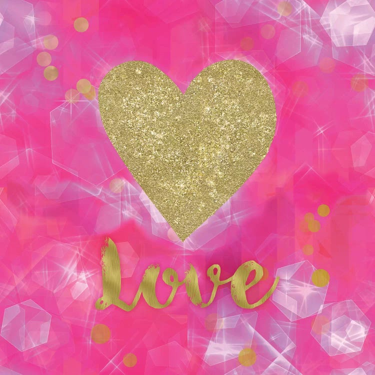 Glitter Love Pink by Tina Lavoie wall art
