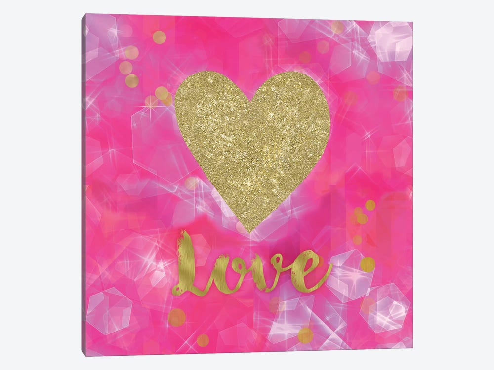 Glitter Love Pink by Tina Lavoie 1-piece Art Print