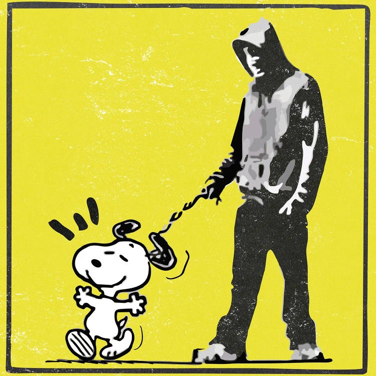 Choose Your Dog - Yellow by Tony Leone wall art