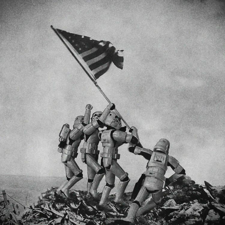 Flag Raising On Iwo Jima