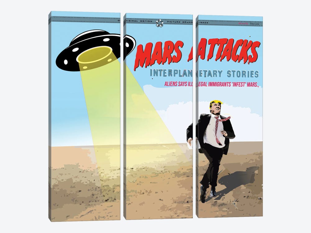 Mars Attacks by Tony Leone 3-piece Art Print