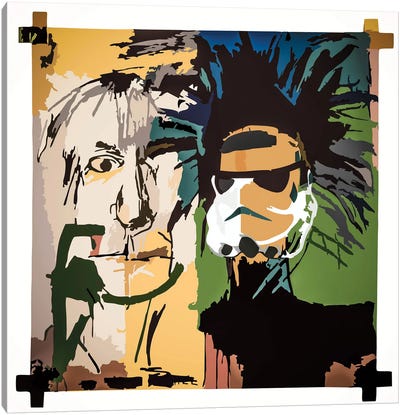 Dos Cabezas Canvas Art Print - Andy Warhol