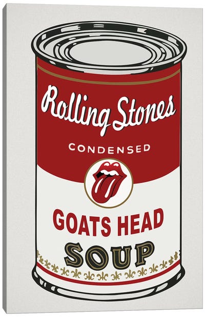 Goats Head Soup Canvas Art Print - Campbell's Soup Can Reimagined