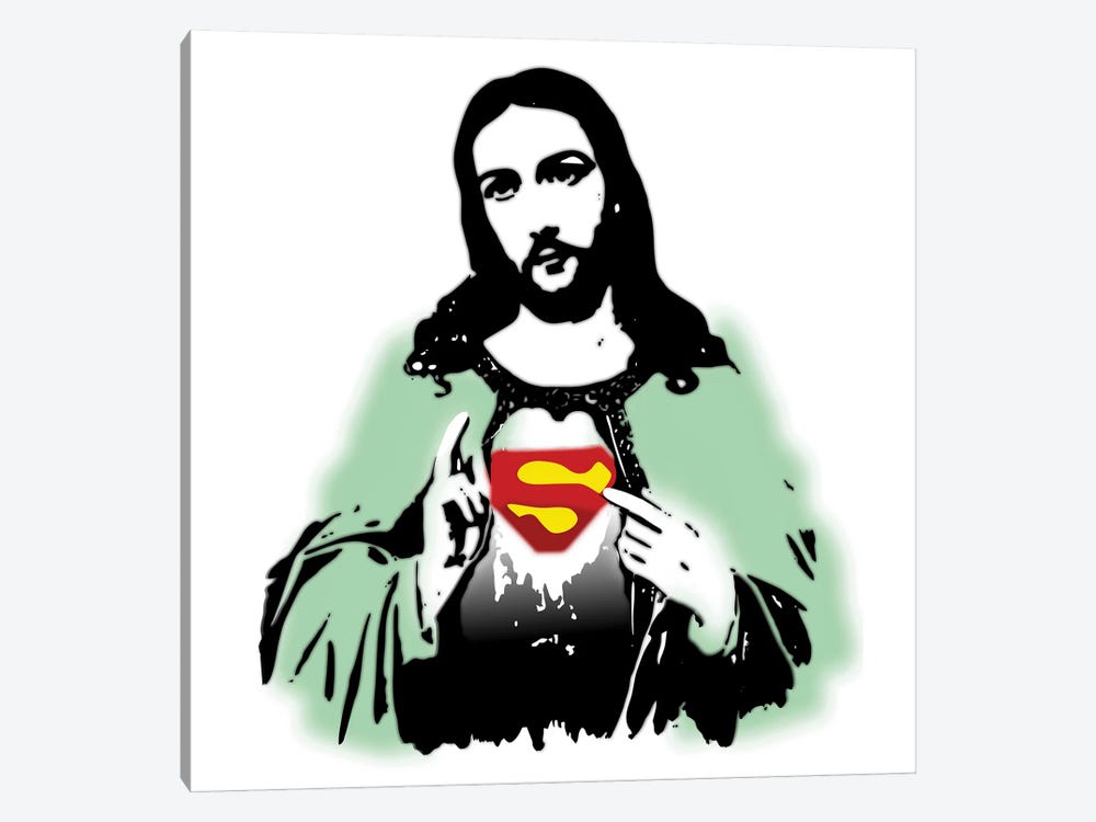 OMG - Jesus Christ Superman by Tony Leone 1-piece Canvas Artwork
