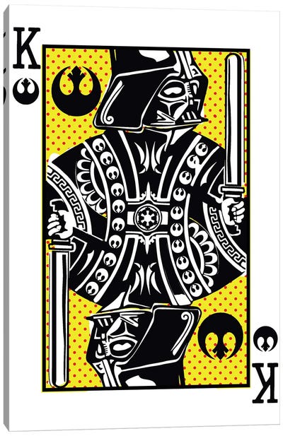 King Vader Canvas Art Print - Cards & Board Games