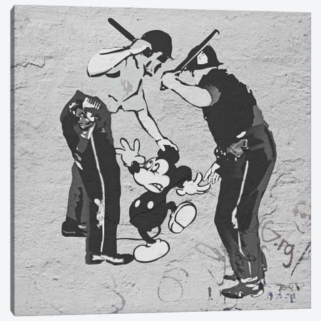 Pop Cop Canvas Print #TLE40} by Tony Leone Canvas Artwork