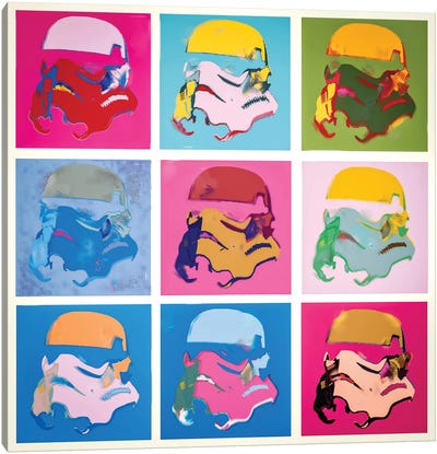 As Warhol Canvas Art Print - Expressive Street Art